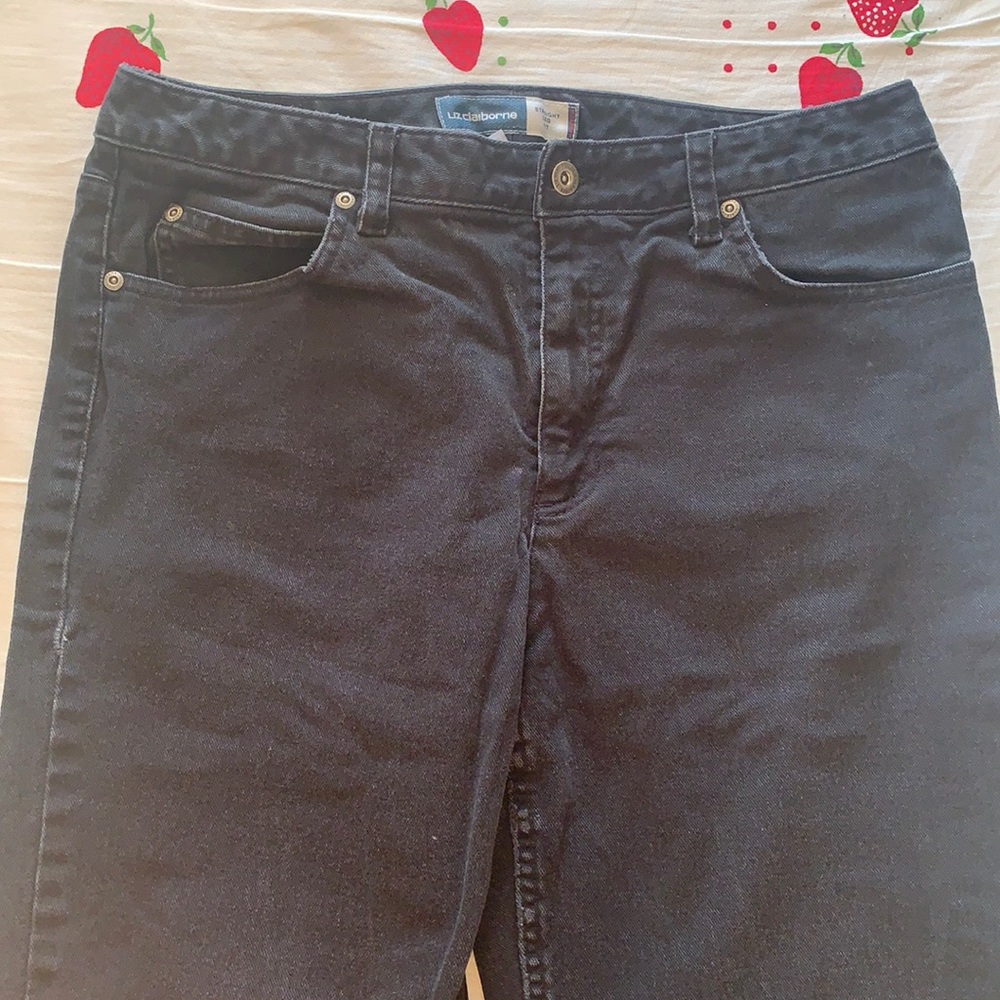 Straight Leg Fit Black Jeans | Liz Claiborne